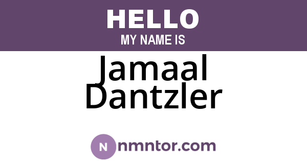 Jamaal Dantzler