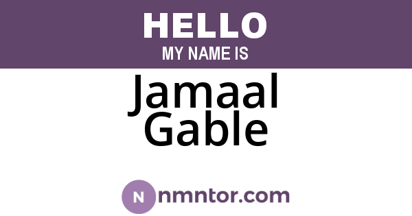 Jamaal Gable