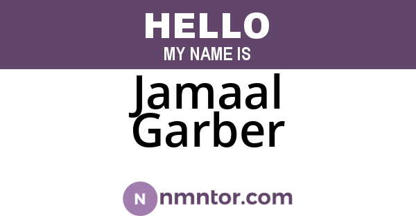 Jamaal Garber