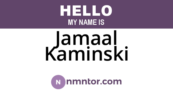 Jamaal Kaminski