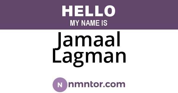 Jamaal Lagman