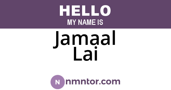 Jamaal Lai