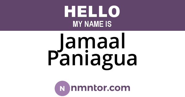 Jamaal Paniagua