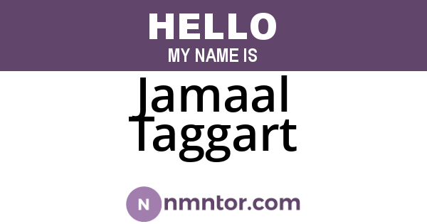 Jamaal Taggart