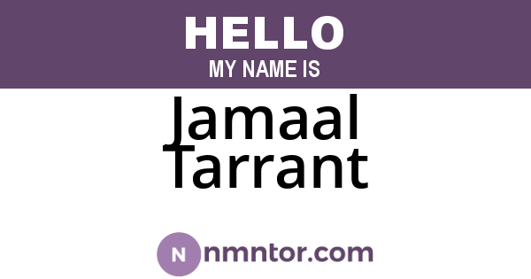 Jamaal Tarrant