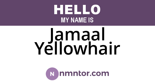 Jamaal Yellowhair