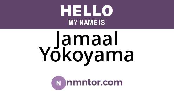 Jamaal Yokoyama