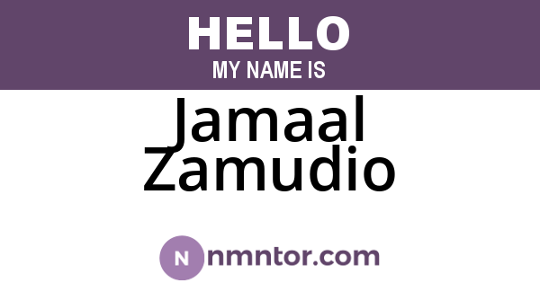 Jamaal Zamudio