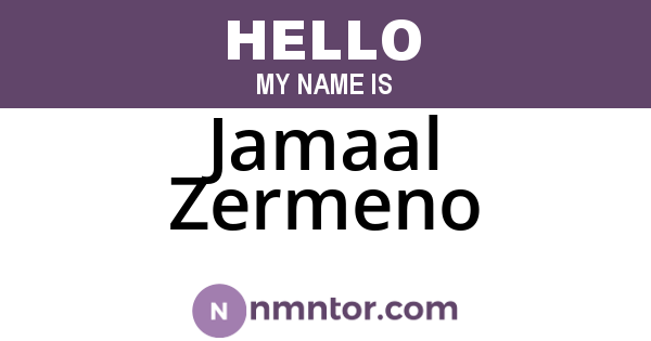 Jamaal Zermeno