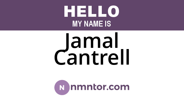 Jamal Cantrell