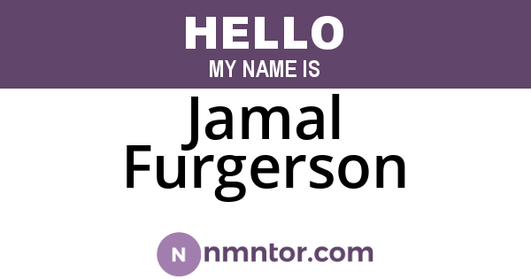 Jamal Furgerson