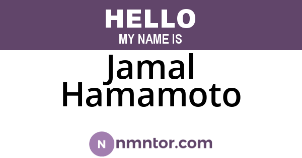 Jamal Hamamoto