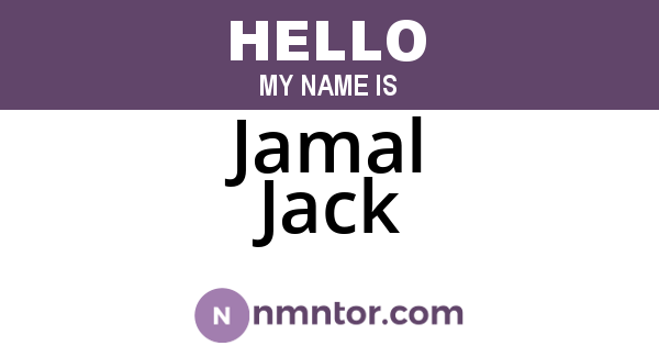 Jamal Jack
