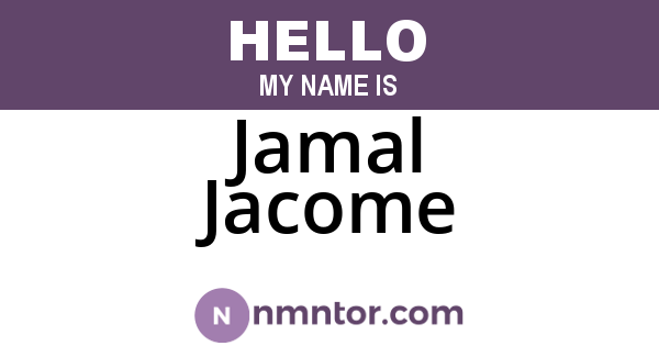 Jamal Jacome