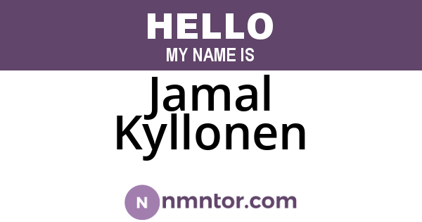 Jamal Kyllonen