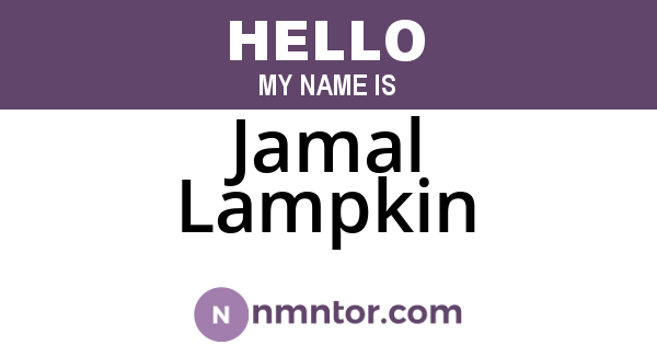 Jamal Lampkin