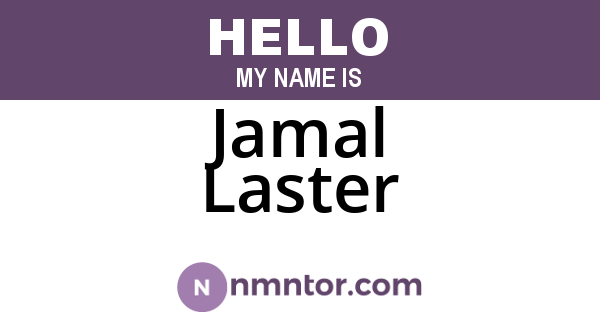 Jamal Laster