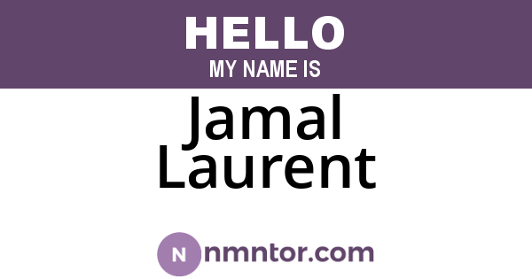 Jamal Laurent
