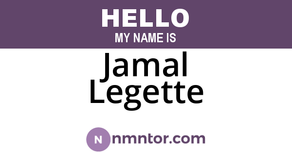 Jamal Legette