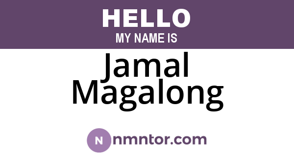 Jamal Magalong