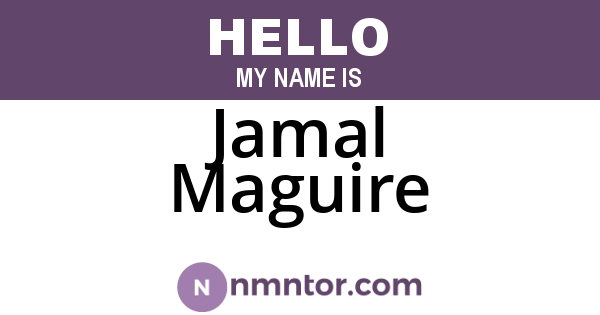 Jamal Maguire