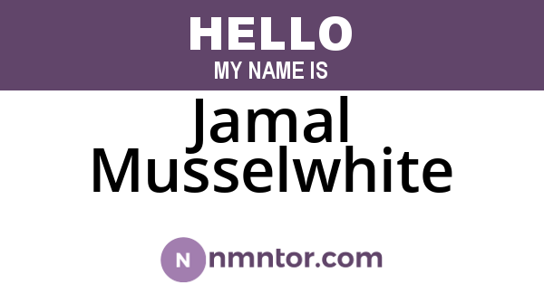Jamal Musselwhite