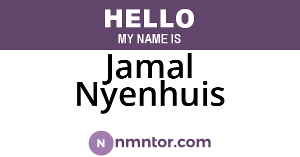 Jamal Nyenhuis
