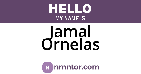 Jamal Ornelas