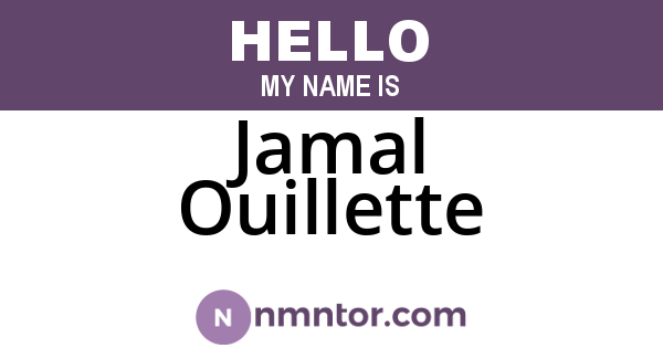 Jamal Ouillette