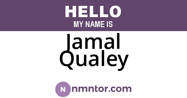 Jamal Qualey