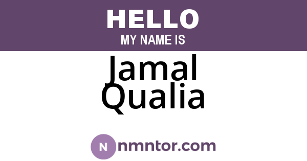 Jamal Qualia