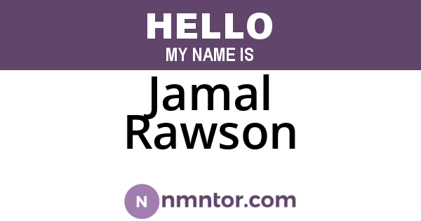 Jamal Rawson