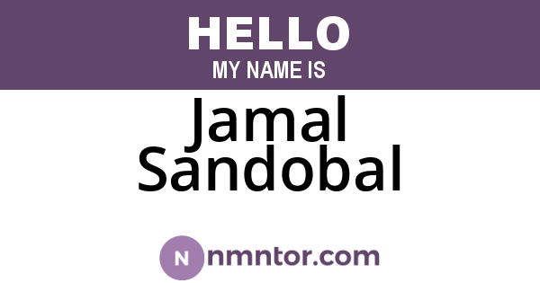 Jamal Sandobal