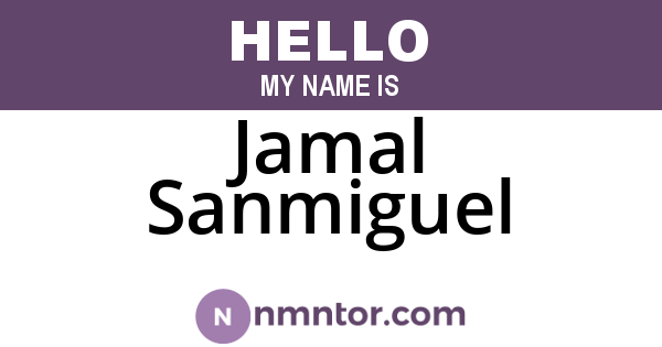 Jamal Sanmiguel