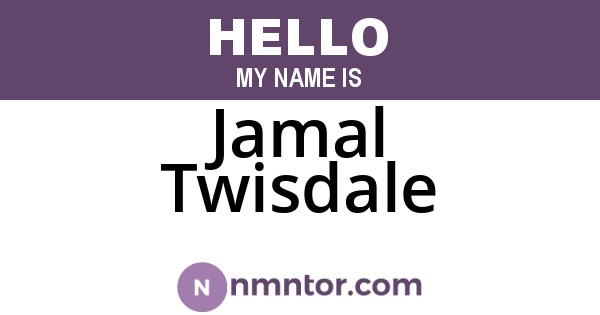 Jamal Twisdale