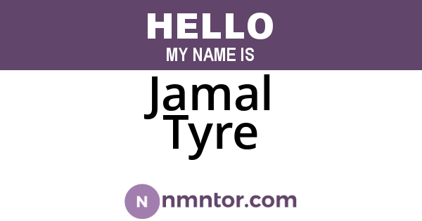 Jamal Tyre