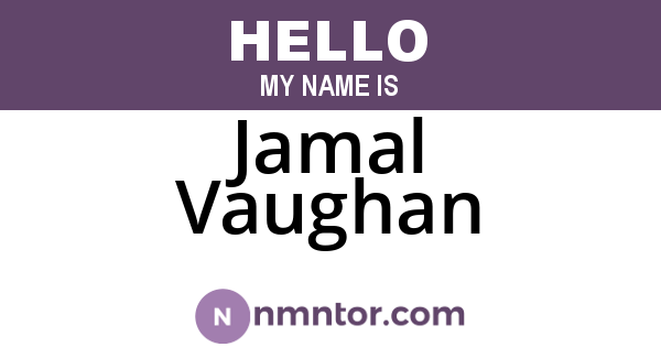 Jamal Vaughan
