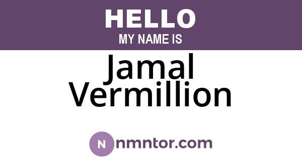Jamal Vermillion