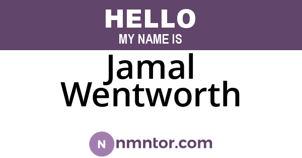 Jamal Wentworth