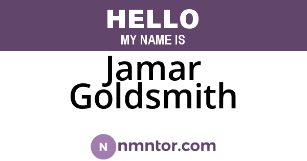 Jamar Goldsmith