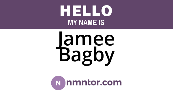 Jamee Bagby