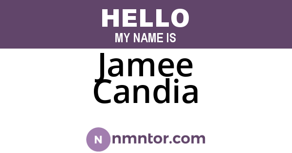 Jamee Candia