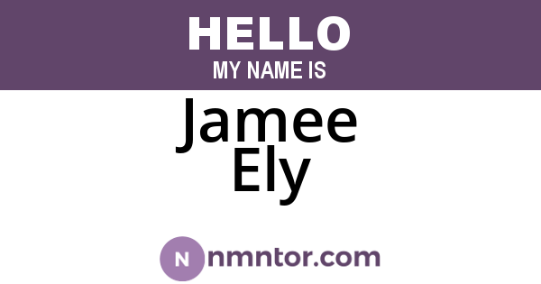 Jamee Ely