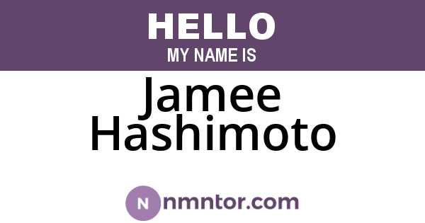 Jamee Hashimoto