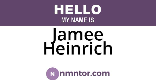 Jamee Heinrich