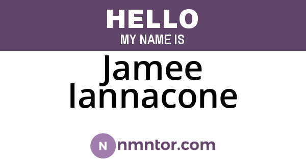Jamee Iannacone