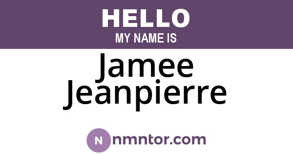Jamee Jeanpierre