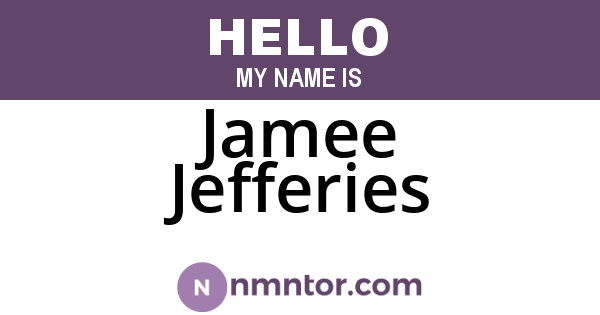 Jamee Jefferies