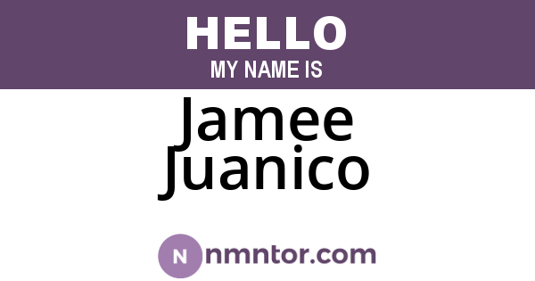 Jamee Juanico