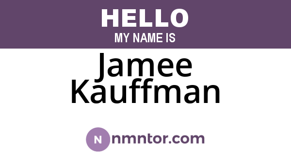 Jamee Kauffman